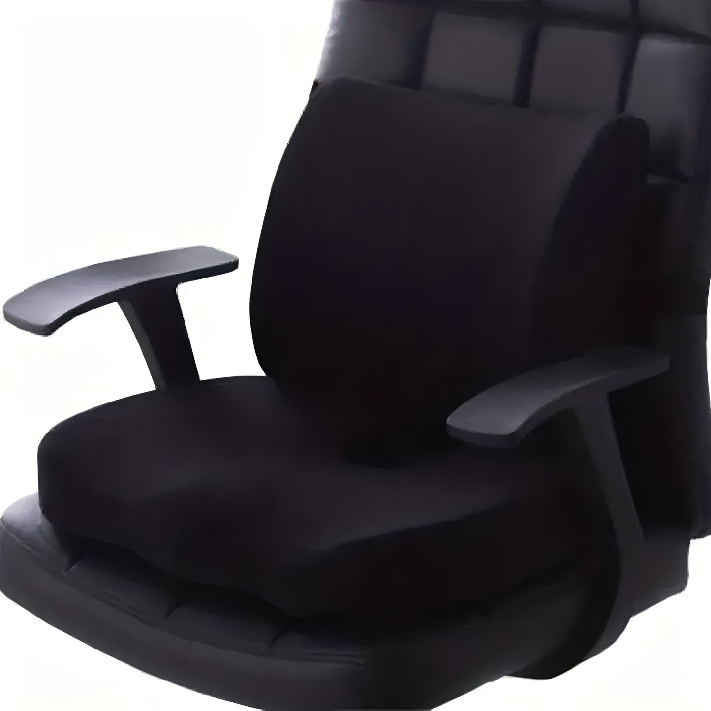 Ergonomic Memory Foam Chair Cushions Set, Medium Soft Knit Cotton Lumbar Support, with Sciatica Relief, Removable Washable Cover, for Office, Car, Travel, Wheelchair