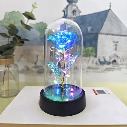 Rose Light Beautiful Realistic Looking Night Light Rose Eternal Flower Party Supplies LED Simulation Rose Flower Valentine's Day
