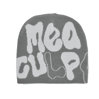 2023 New Knitting Beanies Hat Men Women Paragraph Quality Cap Mea Culpa Y2k Warm Fashion Hundred Take Cold Cap for Women Hats