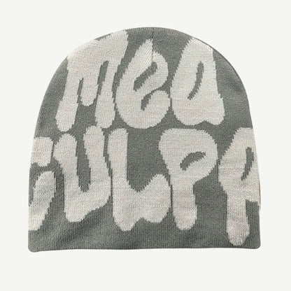 2023 New Knitting Beanies Hat Men Women Paragraph Quality Cap Mea Culpa Y2k Warm Fashion Hundred Take Cold Cap for Women Hats